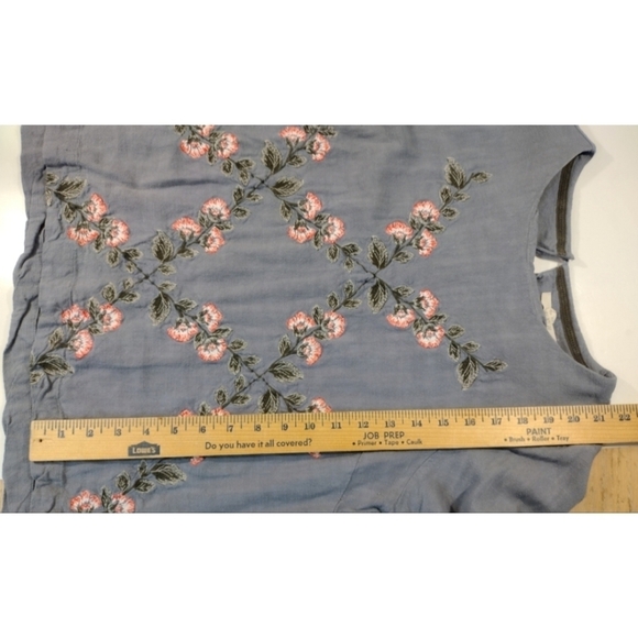 White Stuff embroidered linen blend top - Picture 11 of 12